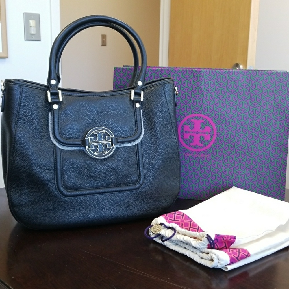 TORY BURCH Amanda Hobo Tote Satchel  Handbag